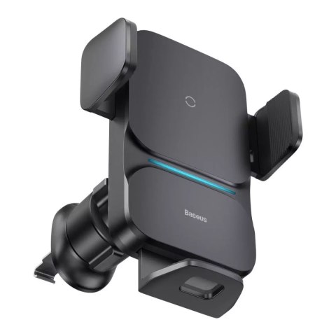 Baseus Uchwyt samochodowy Baseus Wisdom Holder do auta na telefon z ładowarką indukcyjną QI na kratkę Czarny Baseus Uchwyt samochodowy Baseus Wisdom Holder do auta na telefon z ładowarką indukcyjną QI na kratkę Czarny