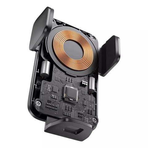 Baseus Uchwyt samochodowy Baseus Wisdom Holder do auta na telefon z ładowarką indukcyjną QI na kratkę Czarny Baseus Uchwyt samochodowy Baseus Wisdom Holder do auta na telefon z ładowarką indukcyjną QI na kratkę Czarny