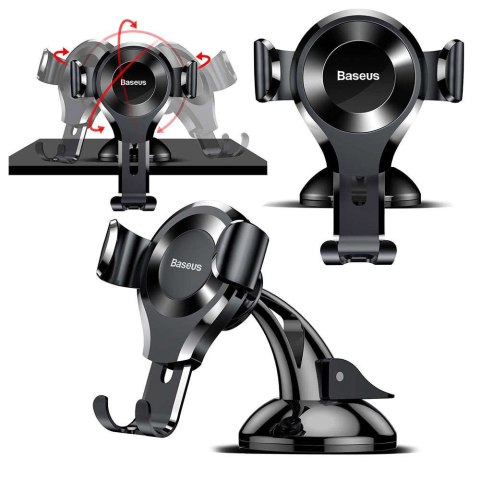 Baseus Uchwyt samochodowy Holder grawitacyjny Baseus Osculum do telefonu na deskę kokpit Baseus Uchwyt samochodowy Holder grawitacyjny Baseus Osculum do telefonu na deskę kokpit