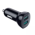 Choetech Choetech ładowarka samochodowa 2 x USB Quick Charge 3.0 30W 2,4A czarna (C0051)