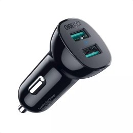 Choetech Choetech ładowarka samochodowa 2 x USB Quick Charge 3.0 30W 2,4A czarna (C0051)