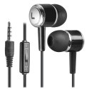 Defender Słuchawki przewodowe dokanałowe z mikrofonem Defender PULSE 427 mini Jack 3.5mm czarne