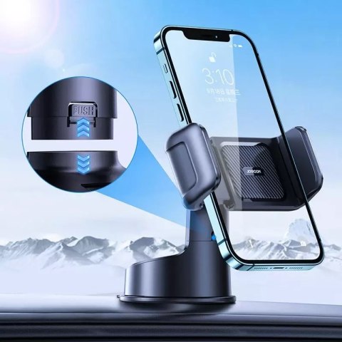 Joyroom Joyroom mechaniczny uchwyt samochodowy na kokpit deskę rozdzielczą czarny (JR-ZS284) Joyroom Joyroom mechaniczny uchwyt samochodowy na kokpit deskę rozdzielczą czarny (JR-ZS284)