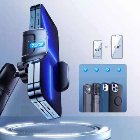 Joyroom Joyroom mechaniczny uchwyt samochodowy na kokpit deskę rozdzielczą czarny (JR-ZS284) Joyroom Joyroom mechaniczny uchwyt samochodowy na kokpit deskę rozdzielczą czarny (JR-ZS284)