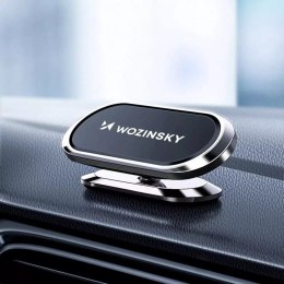 Joyroom Wozinsky samoprzylepny magnetyczny uchwyt samochodowy 360 na deskę rozdzielczą srebrny (WMH-06)