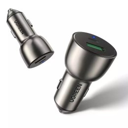 UGreen Ugreen ładowarka samochodowa USB / USB Typ C Quick Charge 3.0 Power Delivery 36 W 3 A szary (CD213 60980)