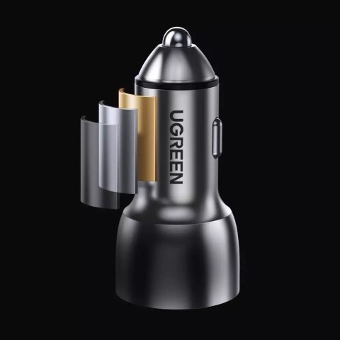 UGreen Ugreen ładowarka samochodowa USB / USB Typ C Quick Charge 3.0 Power Delivery 36 W 3 A szary (CD213 60980) UGreen Ugreen ładowarka samochodowa USB / USB Typ C Quick Charge 3.0 Power Delivery 36 W 3 A szary (CD213 60980)