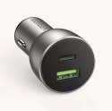 UGreen Ugreen ładowarka samochodowa USB / USB Typ C Quick Charge 3.0 Power Delivery 36 W 3 A szary (CD213 60980)