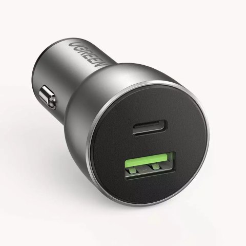 UGreen Ugreen ładowarka samochodowa USB / USB Typ C Quick Charge 3.0 Power Delivery 36 W 3 A szary (CD213 60980) UGreen Ugreen ładowarka samochodowa USB / USB Typ C Quick Charge 3.0 Power Delivery 36 W 3 A szary (CD213 60980)