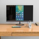 Acefast Acefast 2w1 ładowarka sieciowa GaN 65W USB Typ C / USB, adapter przejściówka HDMI 4K@60Hz (zestaw z kablem) biały (A17 white)