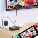 Acefast Acefast 2w1 ładowarka sieciowa GaN 65W USB Typ C / USB, adapter przejściówka HDMI 4K@60Hz (zestaw z kablem) biały (A17 white)
