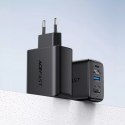 Acefast Acefast 2w1 ładowarka sieciowa GaN 65W USB Typ C / USB, adapter przejściówka HDMI 4K@60Hz (zestaw z kablem) biały (A17 white)