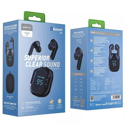 Acefast Acefast dokanałowe słuchawki bezprzewodowe TWS Bluetooth niebieski (T6 sapphire blue) Acefast Acefast dokanałowe słuchawki bezprzewodowe TWS Bluetooth niebieski (T6 sapphire blue)
