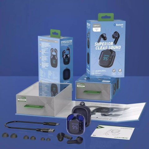 Acefast Acefast dokanałowe słuchawki bezprzewodowe TWS Bluetooth niebieski (T6 sapphire blue) Acefast Acefast dokanałowe słuchawki bezprzewodowe TWS Bluetooth niebieski (T6 sapphire blue)