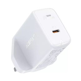 Acefast Acefast ładowarka sieciowa GaN (wtyczka UK) USB Typ C 30W, Power Delivery, PPS, Q3 3.0, AFC, FCP biały (A24 UK white)