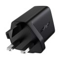 Acefast Acefast ładowarka sieciowa GaN (wtyczka UK) USB Typ C 30W, Power Delivery, PPS, Q3 3.0, AFC, FCP biały (A24 UK white)