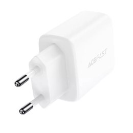 Acefast Acefast ładowarka sieciowa USB Typ C / USB 20W, PPS, PD, QC 3.0, AFC, FCP biały (A25 white)