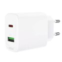 Acefast Acefast ładowarka sieciowa USB Typ C / USB 20W, PPS, PD, QC 3.0, AFC, FCP biały (A25 white)