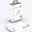 Acefast Acefast ładowarka sieciowa USB Typ C / USB 20W, PPS, PD, QC 3.0, AFC, FCP biały (A25 white)