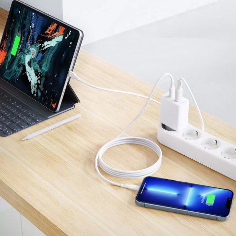 Acefast Acefast ładowarka sieciowa USB Typ C / USB 20W, PPS, PD, QC 3.0, AFC, FCP biały (A25 white) Acefast Acefast ładowarka sieciowa USB Typ C / USB 20W, PPS, PD, QC 3.0, AFC, FCP biały (A25 white)