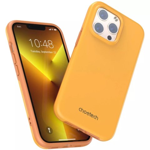 Choetech Choetech MFM Anti-drop case etui Made For MagSafe do iPhone 13 Pro pomarańczowy (PC0113-MFM-YE) Choetech Choetech MFM Anti-drop case etui Made For MagSafe do iPhone 13 Pro pomarańczowy (PC0113-MFM-YE)