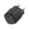 Choetech Choetech ładowarka sieciowa GaN USB Typ C PD 30W czarny (PD5007)