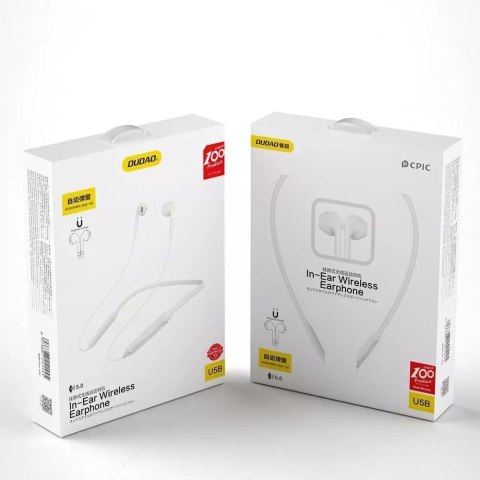 Dudao Dudao Magnetic Suction douszne bezprzewodowe słuchawki Bluetooth biały (U5B) Dudao Dudao Magnetic Suction douszne bezprzewodowe słuchawki Bluetooth biały (U5B)