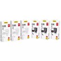 Dudao Dudao ładowarka sieciowa 2x USB z wbudowanym kablem Lightning 12 W czarny (A2ProL black)