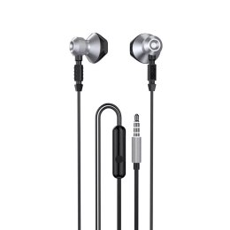 Dudao Dudao metalowe przewodowe słuchawki douszne 3,5 mm mini jack szary (X2C-Grey)