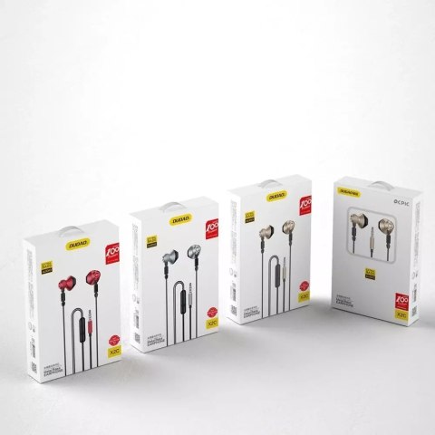 Dudao Dudao metalowe przewodowe słuchawki douszne 3,5 mm mini jack szary (X2C-Grey) Dudao Dudao metalowe przewodowe słuchawki douszne 3,5 mm mini jack szary (X2C-Grey)