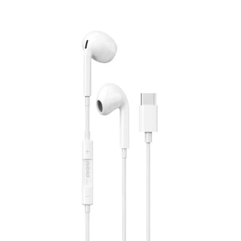 Dudao Dudao słuchawki douszne ze złączem USB Typu C biały (X14PROT) Dudao Dudao słuchawki douszne ze złączem USB Typu C biały (X14PROT)