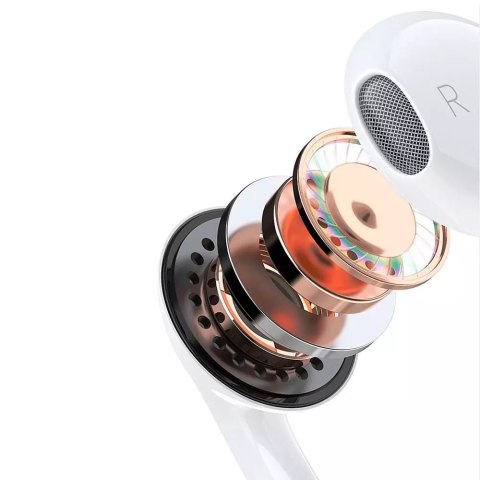 Dudao Dudao słuchawki douszne ze złączem USB Typu C biały (X14PROT) Dudao Dudao słuchawki douszne ze złączem USB Typu C biały (X14PROT)