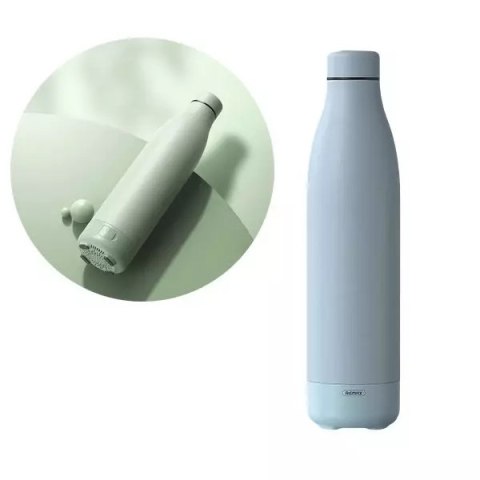 Remax Remax bezprzewodowy głośnik bluetooth 5.0 z termosem kubkiem termicznym 500ml niebieski (RB-M5)