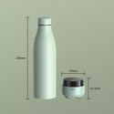 Remax Remax bezprzewodowy głośnik bluetooth 5.0 z termosem kubkiem termicznym 500ml niebieski (RB-M5)