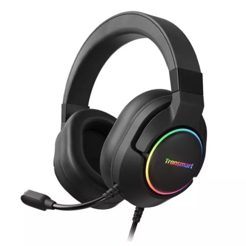 Tronsmart Tronsmart Sparkle RGB przewodowe wokółuszne słuchawki USB z mikrofonem i pilotem dla graczy czarny (467600) Tronsmart Tronsmart Sparkle RGB przewodowe wokółuszne słuchawki USB z mikrofonem i pilotem dla graczy czarny (467600)