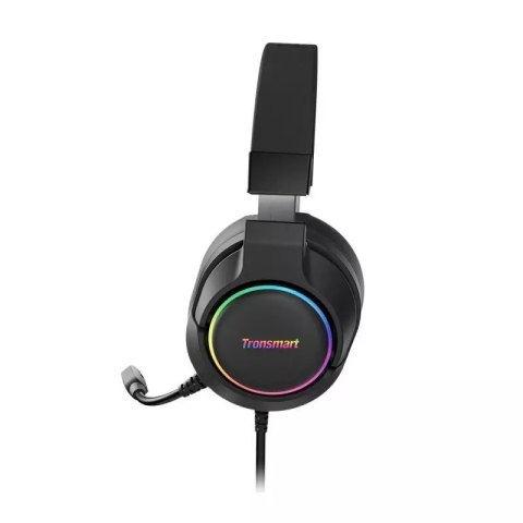 Tronsmart Tronsmart Sparkle RGB przewodowe wokółuszne słuchawki USB z mikrofonem i pilotem dla graczy czarny (467600) Tronsmart Tronsmart Sparkle RGB przewodowe wokółuszne słuchawki USB z mikrofonem i pilotem dla graczy czarny (467600)