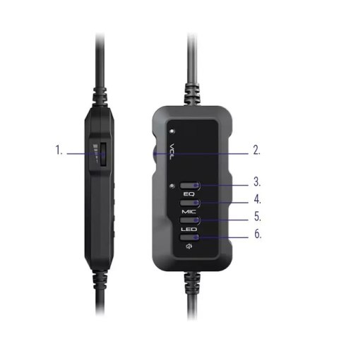 Tronsmart Tronsmart Sparkle RGB przewodowe wokółuszne słuchawki USB z mikrofonem i pilotem dla graczy czarny (467600) Tronsmart Tronsmart Sparkle RGB przewodowe wokółuszne słuchawki USB z mikrofonem i pilotem dla graczy czarny (467600)