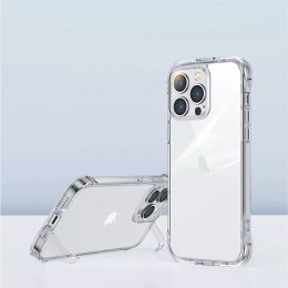 UGreen Joyroom Defender Series etui pokrowiec do iPhone 14 Plus pancerna obudowa z haczykami podstawką przezroczysty (JR-14H3)