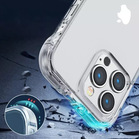 UGreen Joyroom Defender Series etui pokrowiec do iPhone 14 Plus pancerna obudowa z haczykami podstawką przezroczysty (JR-14H3) UGreen Joyroom Defender Series etui pokrowiec do iPhone 14 Plus pancerna obudowa z haczykami podstawką przezroczysty (JR-14H3)