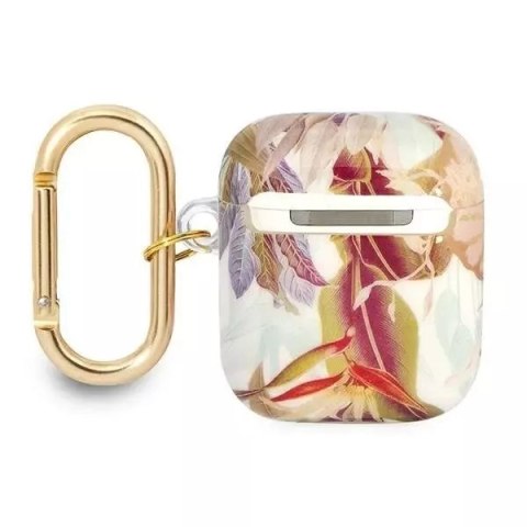 Guess Guess GUA2HHFLU AirPods cover fioletowy/purple Flower Strap Collection Guess Guess GUA2HHFLU AirPods cover fioletowy/purple Flower Strap Collection