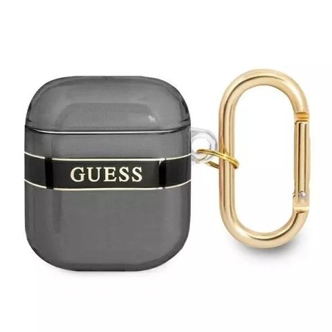 Guess Guess GUA2HHTSK AirPods cover czarny/black Strap Collection Guess Guess GUA2HHTSK AirPods cover czarny/black Strap Collection