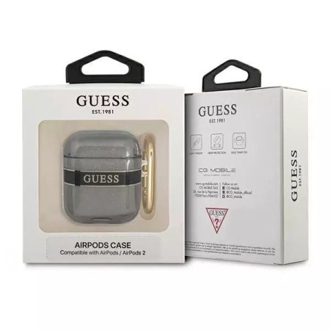 Guess Guess GUA2HHTSK AirPods cover czarny/black Strap Collection Guess Guess GUA2HHTSK AirPods cover czarny/black Strap Collection