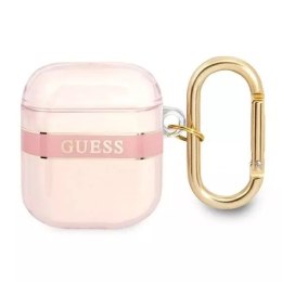 Guess Guess GUA2HHTSP AirPods cover różowy/pink Strap Collection