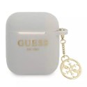 Guess Guess GUA2LSC4EG AirPods cover szary/grey Silicone Charm 4G Collection