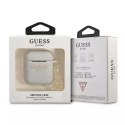 Guess Guess GUA2LSC4EG AirPods cover szary/grey Silicone Charm 4G Collection