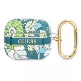 Guess Guess GUA3HHFLN AirPods 3 cover zielony/green Flower Strap Collection