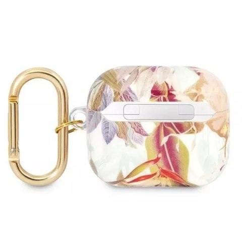 Guess Guess GUA3HHFLU AirPods 3 cover fioletowy/purple Flower Strap Collection Guess Guess GUA3HHFLU AirPods 3 cover fioletowy/purple Flower Strap Collection
