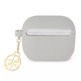 Guess Guess GUA3LSC4EG AirPods 3 cover szary/grey Silicone Charm 4G Collection