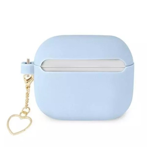 Guess Guess GUA3LSCHSB AirPods 3 cover niebieski/blue Silicone Charm Collection Guess Guess GUA3LSCHSB AirPods 3 cover niebieski/blue Silicone Charm Collection
