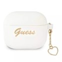 Guess Guess GUA3LSCHSH AirPods 3 cover biały/white Silicone Charm Collection